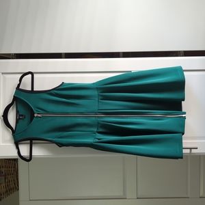 Fit + Flare Green Dress